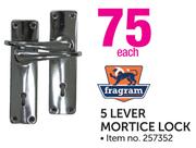 Fragram 5 Lever Mortice Lock-Each