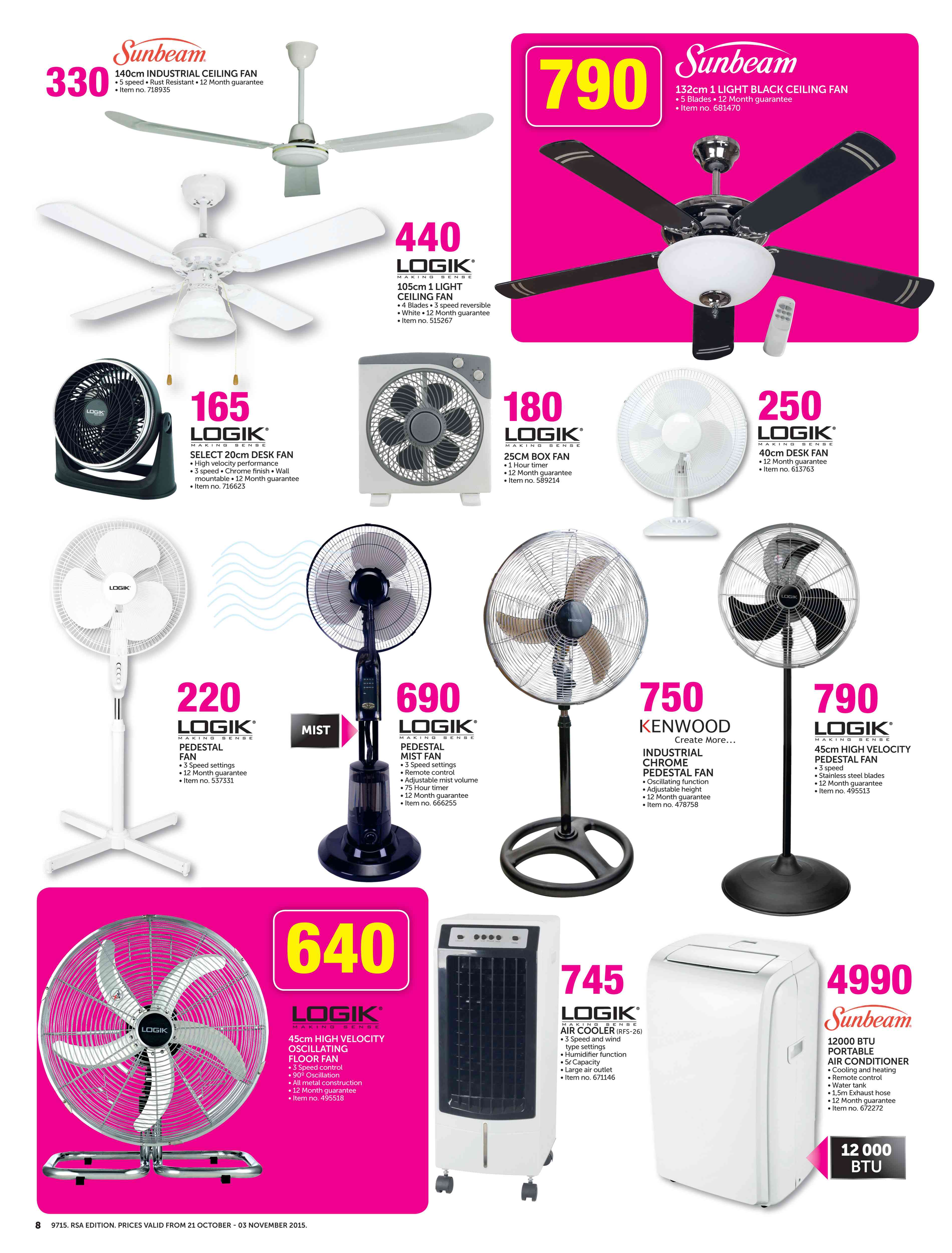 Special Sunbeam 12000 BTU Portable Air Conditioner — www.guzzle.co.za
