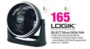 Logik Select 20cm Desk Fan