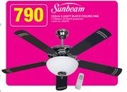 Sunbeam 132cm 1 Light Black Ceiling Fan