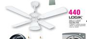 Logik 105cm 1 Light Ceiling Fan