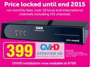 OVHD Installation