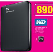 WD 2.5" 1TB Elements EDBUZG0010BBK