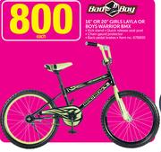 Bad Boy 16" Or 20" Girls Layla Or Boys Warrior BMX-Each