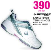 Dunlop Ladies Fever Tennis Shoes Size 4-8-Per Pair
