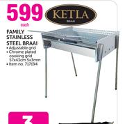 Ketla Family Stainless Steel Braai-Each