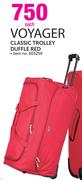 Voyager Classic Trolley Duffle Red-Each