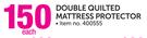 Double Quilted Mattress Protector-Each