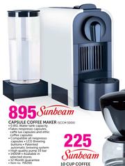 sunbeam capsule coffee machine