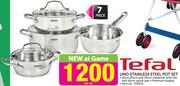 Tefal UNO Stainless Steel Pot Set-Per Set