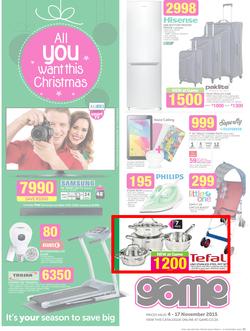 Game : All You Want This Christmas (4 Nov - 17 Nov 2015), page 1