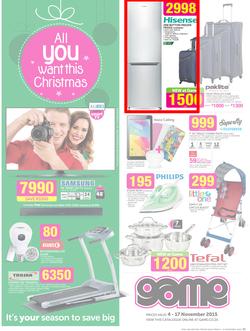 Game : All You Want This Christmas (4 Nov - 17 Nov 2015), page 1