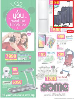 Game : All You Want This Christmas (4 Nov - 17 Nov 2015), page 1