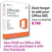 Microsoft Office 365 Personal Subscription