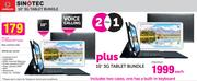 2x Sinotec 10" 3G Tablet Bundle-On MYMeg 250 TopUp