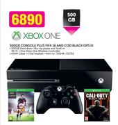 XBox One 500GB Console Plus Fifa 16 And Cod Black Ops III