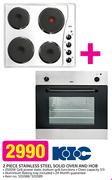 KIC 2 Piece Stainless Steel Solid Oven And Hob