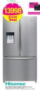 Hisense 536L French Door Fridge/Freezer 720FS WD