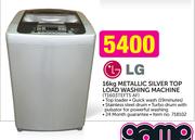 LG 16kg Metallic Silver Top Load Washing Machine T1603TEFTS AF