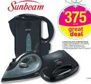 Sunbeam 3 Piece Black Starter Pack-Per Set
