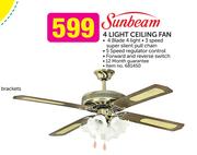 Sunbeam 4 Light Ceiling Fan
