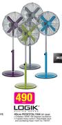 Logik 40cm Pedestal Fan ZF-1616-Each