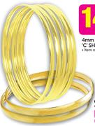 JCSA 6mm Gold Bangles-Each