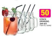 Drinking Jar Set-Per 4 Pack