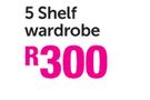 Mainstays 5 Shelf Wardrobe