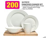 Embosses 16-Piece Dinner Set