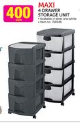 Maxi 4 Drawer Storage Unit-Each