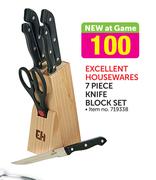 Excellent Housewares 7-Piece Knife Block Set
