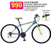 Totem 24" Or 26" Mens Or Ladies MTB100 Mountain Bike-Each