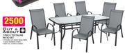 Out & About 7 Piece Textaline Patio Set-Per Set