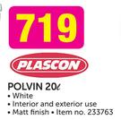 Plascon 20ltr White Polvin