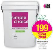 Simple Choice 20ltr White PVA Paint