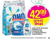 Omo Auto Washing Powder-2kg, Capsules-16's Or Concentrated Liquid-900ml Each