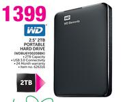 WD 2.5" 2TB Portable Hard Drive WDBU6Y0020BBK
