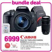 Canon DSLR DC Twin Lens Camera Bundle EOS700D WIFI