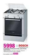 Bosch 4 Burner Stainless Steel Gas Stove HGG223329Z
