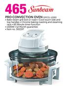 Sunbeam Pro Convection Oven SPCO-1200