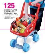 Kiddies Plastic Supermarket Shopping Cart