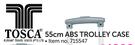 Tosca 55cm ABS Trolley Case-Each