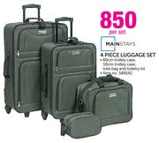 Mainstays 4-Piece Luggage Set