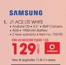 Samsung 4.3" J1 Ace LTE White-On UChoose Flexi 110