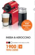 Nespresso Inissia & Aeroccino-Each