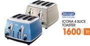 Delonghi Icona 4 Slice Toaster-Each