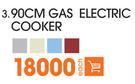 Smeg 90cm Gas Electric Cooker-Each