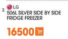 LG 506ltr Silver Side By Side Fridge Freezer 