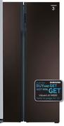 Samsung 538ltr Side By Side Wine Mirror Finish Fridge Freezer 